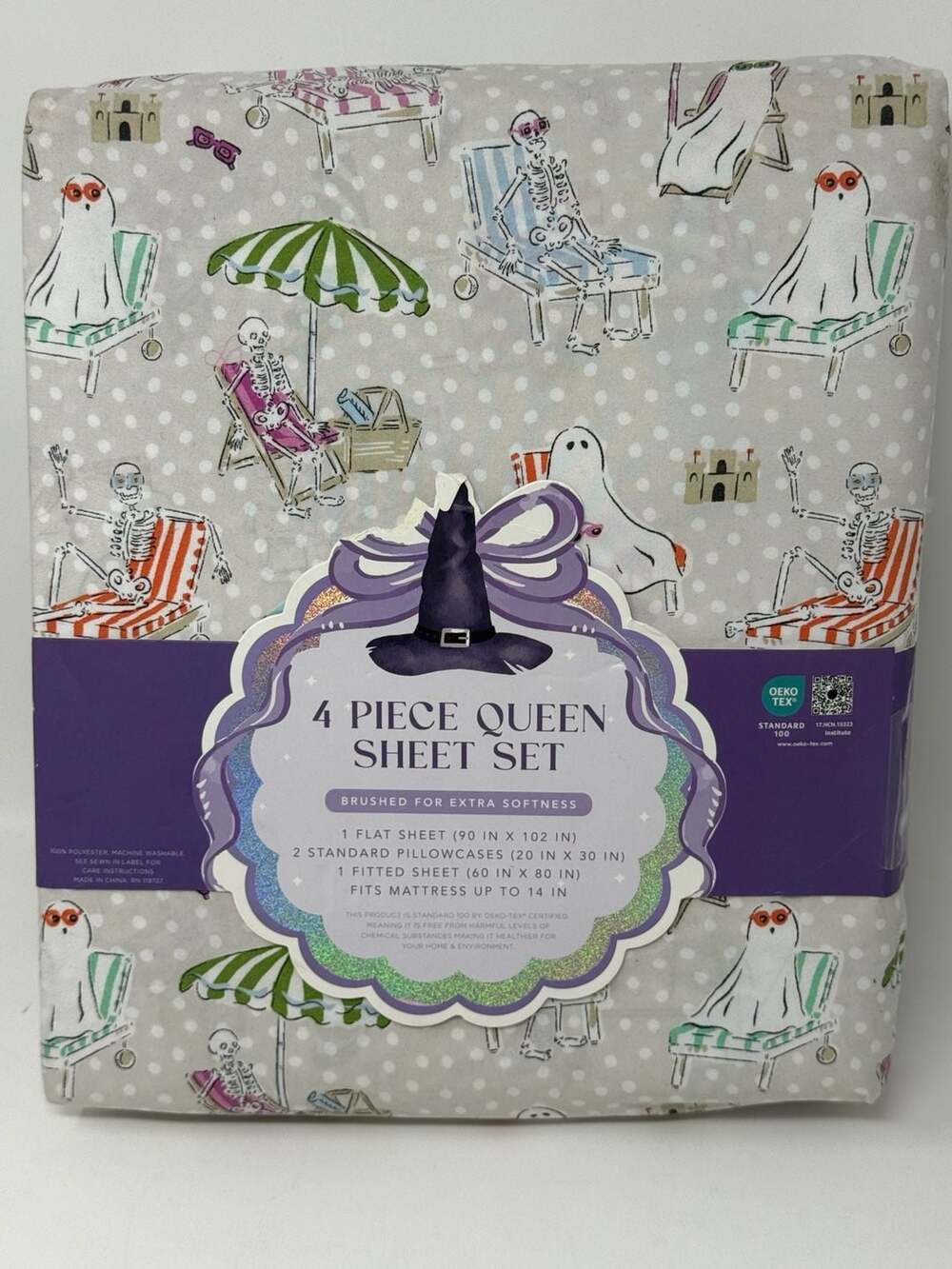 Willow Wonders Halloween Queen Sheet Set Queen Size
